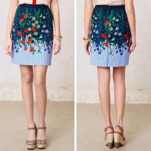 Anthropologie Vertical Garden Pencil Skirt - Size 2